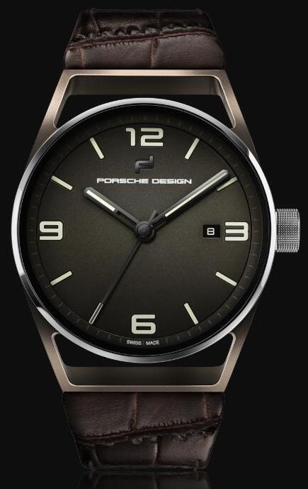 Replica Porsche Design Watch 1919 DATETIMER ETERNITY BROWN ALLIGATOR LEATHER 4046901986117